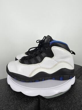 Air Jordan 10 Retro GS Orlando 2018 White Black Blue 310806-108 Sz 6Y Mens 7.5W